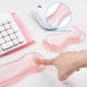 thumbnail image 4 of Soporte para teclado Rskinieei con reposamuñecas de acrílico rosa, 4 of 8