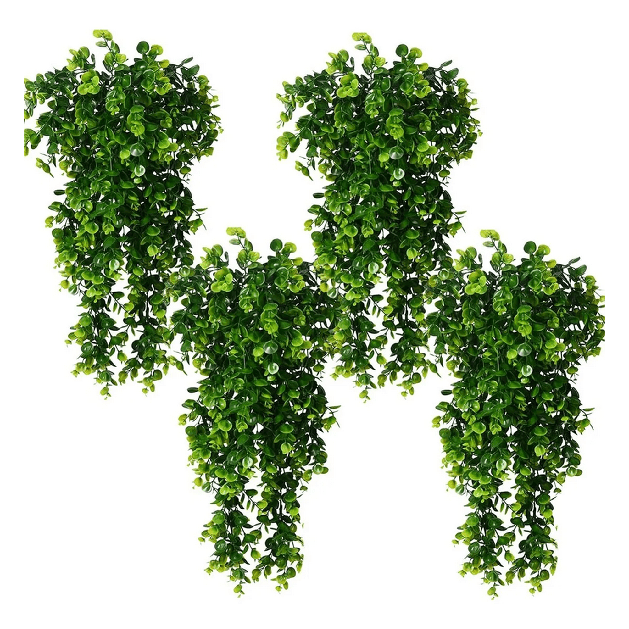 Genérico - Plantas Colgantes Artificiales Kit 4 Uds Eucalipto