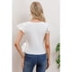 thumbnail image 3 of Polera Mujer Algodon Elasticada Manga Corta Broderie Cuello V 3315, 3 of 3
