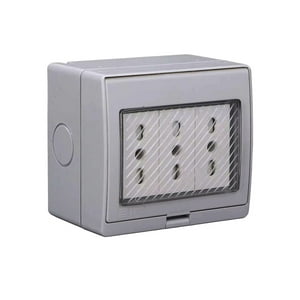 Vellmax - Enchufe Hidrobox Triple Ip54 Exterior