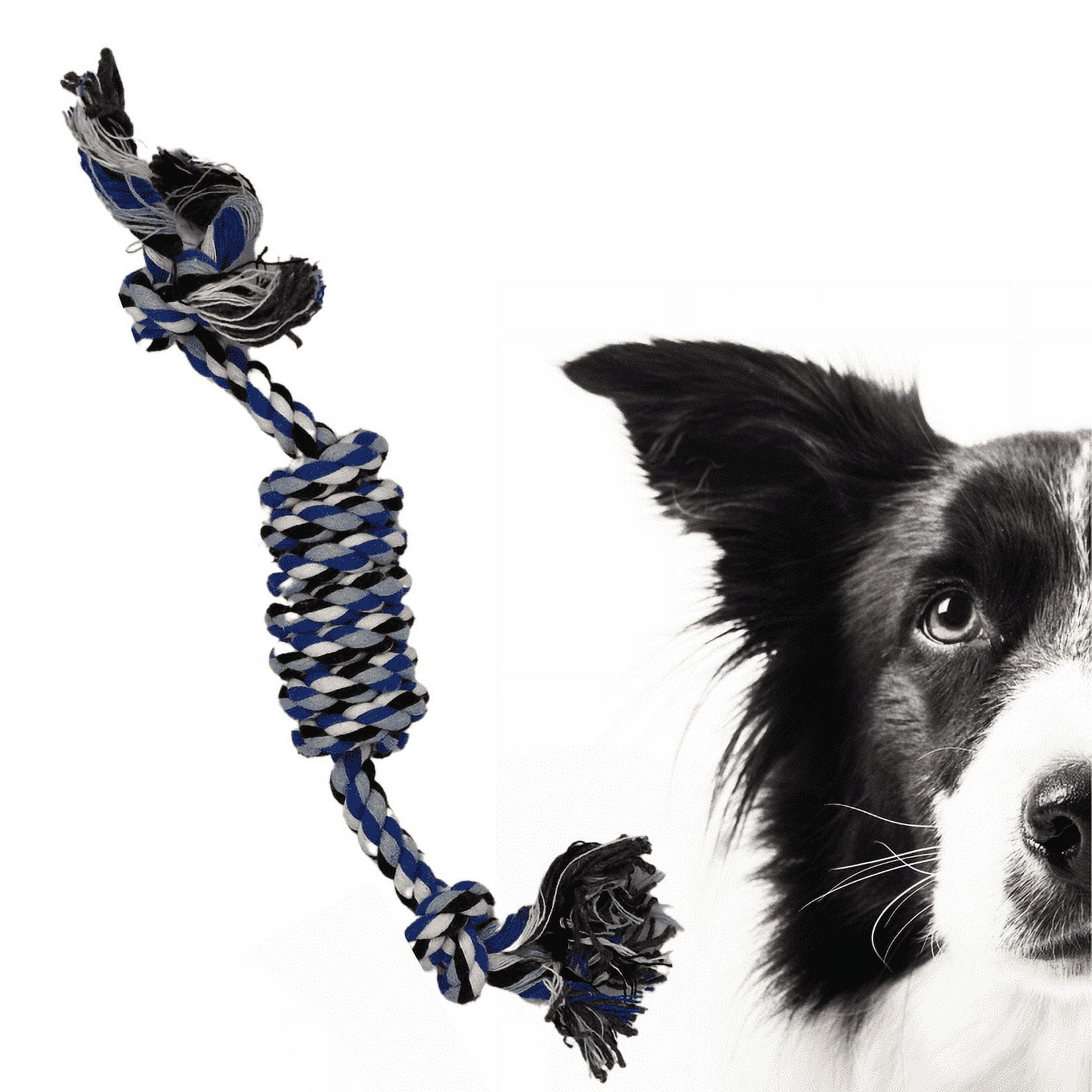 Akirapet - Juguete Cuerda De Algodón Para Mascotas Azul