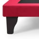 thumbnail image 2 of Base De Cama Europea King Felpa Rojo, 2 of 2