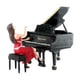 thumbnail image 2 of Escritorio De Escena De Figura De Pianista 1/64 Con Piano Pintado A Mano Para Accesorios De Decoración Rojo Negro, 2 of 5
