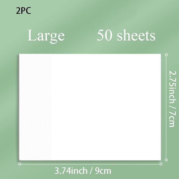 2pcs Transparent Sticker Sticky Note Memo Pad Notepad Diary School Stationery Office Supplies (50 Sheets/book) S: 2.99*1.96inch/ 7.6*5CM M: 2.99*2.99inch / 7.6*7.6cm L: 3.74*2.75inch /9.5*7CM
