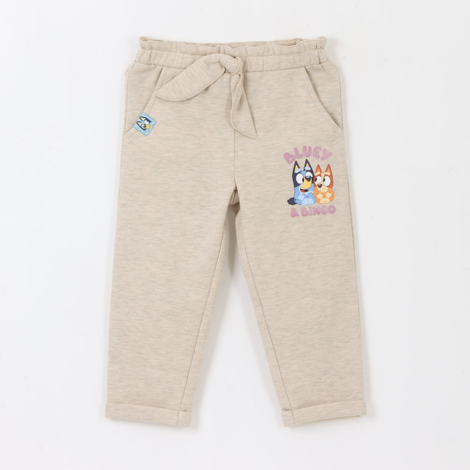 Pantalón De Buzo Niña Lazo Beige Bingo & Bluey