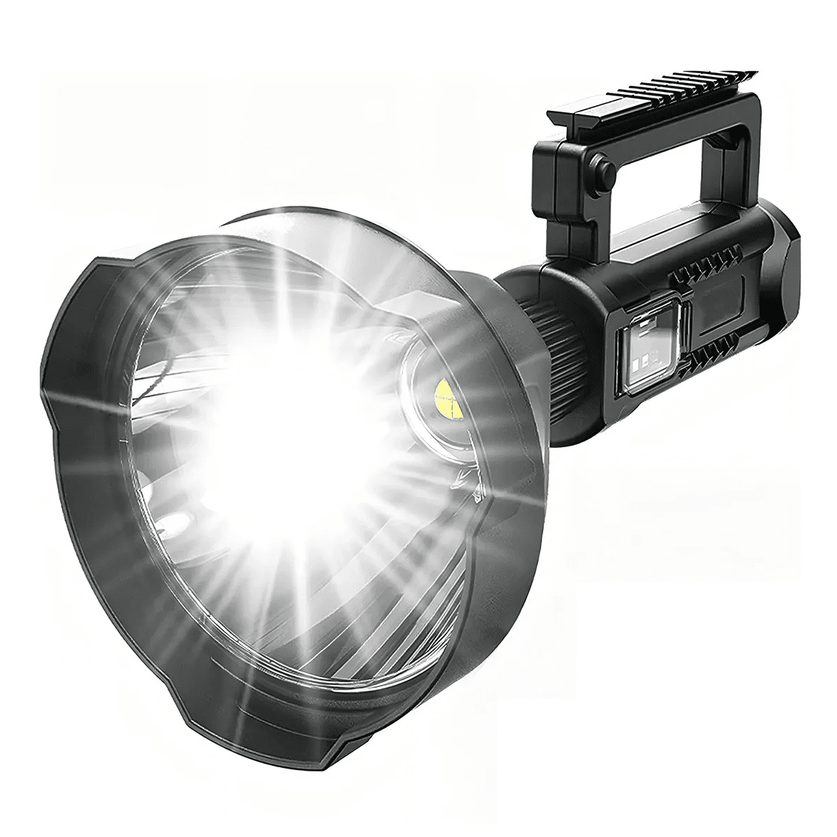 Genérico - Portátil Foco Linterna Camping Led Largo Alcance+usb+tripode Negro Blanco