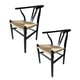 thumbnail image 1 of Pack 2 Sillas Comedor Whishbone Madera Negro, 1 of 6