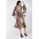 thumbnail image 3 of Vestido Midi con Estampado de Volantes en Cascada, Mangas y Bajo Escalonado, Talla L, 3 of 3