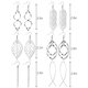 thumbnail image 5 of Juego de 6 pares de pendientes colgantes FUNEIA, 5 of 9