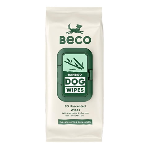 Beco Toallas Húmedas Wipes Para Mascotas Perro Y Gato 80U Verde