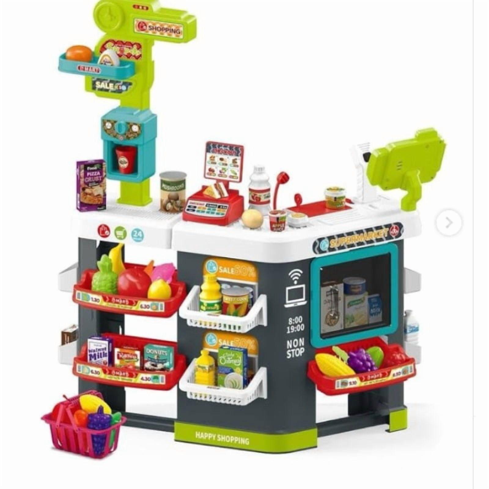 Click Ventas - Juguete Supermercado De Comida Market Store 81 Piezas