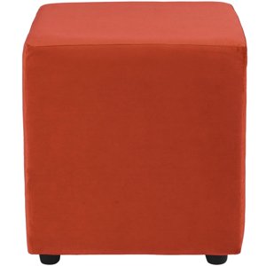 Bodevir - Pouf Cali 1C Felpa 30 Naranjo