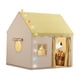 thumbnail image 4 of Tienda de Juegos para Niños, Estructura de Castillo Interior, Casa de Juguetes para Niños Y Niñas, Diseño Portátil con Entrada Y Apertura para Guarder Amarillo, 4 of 5