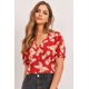 thumbnail image 3 of Top Corto con Escote en V y Mariposa, Fruncido en la Espalda y Cintura, 3 of 4