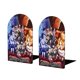 thumbnail image 1 of Black Clover Sujetalibros decorativos temáticos, tope para estantería con base antideslizante, uso dual para hogar y oficina - 2 piezas, 1 of 6