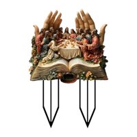 Ioensy - Última Cena Jardín Juego Jesús Dioses Decoración Estatuilla Para Valla Césped