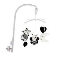 Bothyi - Soporte De Moisés Móvil Giratorio Para Bebé Sensory En Blanco Y Negro Para Crib Bee