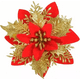thumbnail image 1 of Flores Navideñas Adorno De Navidad Set De 10 Flores, 1 of 3