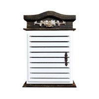 Magideal - Portaoggetti Per Chiavi Portaoggetti Da Parete In Stile Porta Organizer Multifunzionale Di Grande Capacità 'Arredamento 'Ingresso 'Hotel Blanco