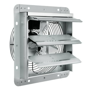 Ventilador De Escape Con Persiana Vevor Vv-Acpqs-10, 25 Cm, 820 M³/H, 45 W, 3,25 Kg