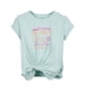 thumbnail image 1 of Polera Niña Manga Corta con Amarra Delantera Menta Pillin, 1 of 3
