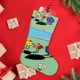 thumbnail image 4 of Peep y el Gran Mundo Ancho Tema: Calcetines de Navidad, fino lino blanco para colgar en escaleras y chimenea, decoración navideña para el hogar, regalo de Navidad. 45cm × 32cm, 4 of 5