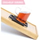 thumbnail image 3 of Posavasos multifuncionales simples de color 4 piezas, tazas de té de silicona deformables, manteles individuales, tapetes para cuencos, posavasos con marco de acero inoxidable., 3 of 7