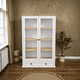 thumbnail image 1 of Vitrina "Horizon" de Madera Natural Vitrina Gran Formato - Blanco - 120x35x180 cm, 1 of 3