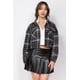 thumbnail image 1 of Chaqueta Casual Saronite Crop Negro/Blanco Mujer, 1 of 5