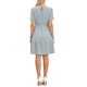 thumbnail image 3 of INSPIRE CHIC Vestido Mini con Capas para Mujeres Crochet Boho Casual de Manga Corta L Azul Gris, 3 of 6