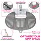 thumbnail image 5 of Funda de lavabo plegable Sink Topper de silicona negra, 5 of 9