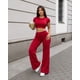 thumbnail image 1 of Conjunto Deportivo Para Mujer Crop Top Espalda Abierta Y Palazzo, 1 of 3
