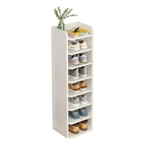 Genérico - Zapatero Estante 8 Niveles Blanco Mdf Almacenamiento Compacto