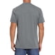 thumbnail image 3 of INSPIRE CHIC Camiseta Henley de Manga Corta con Bolsillo y Cuello Redondo para Hombre S Gris, 3 of 6