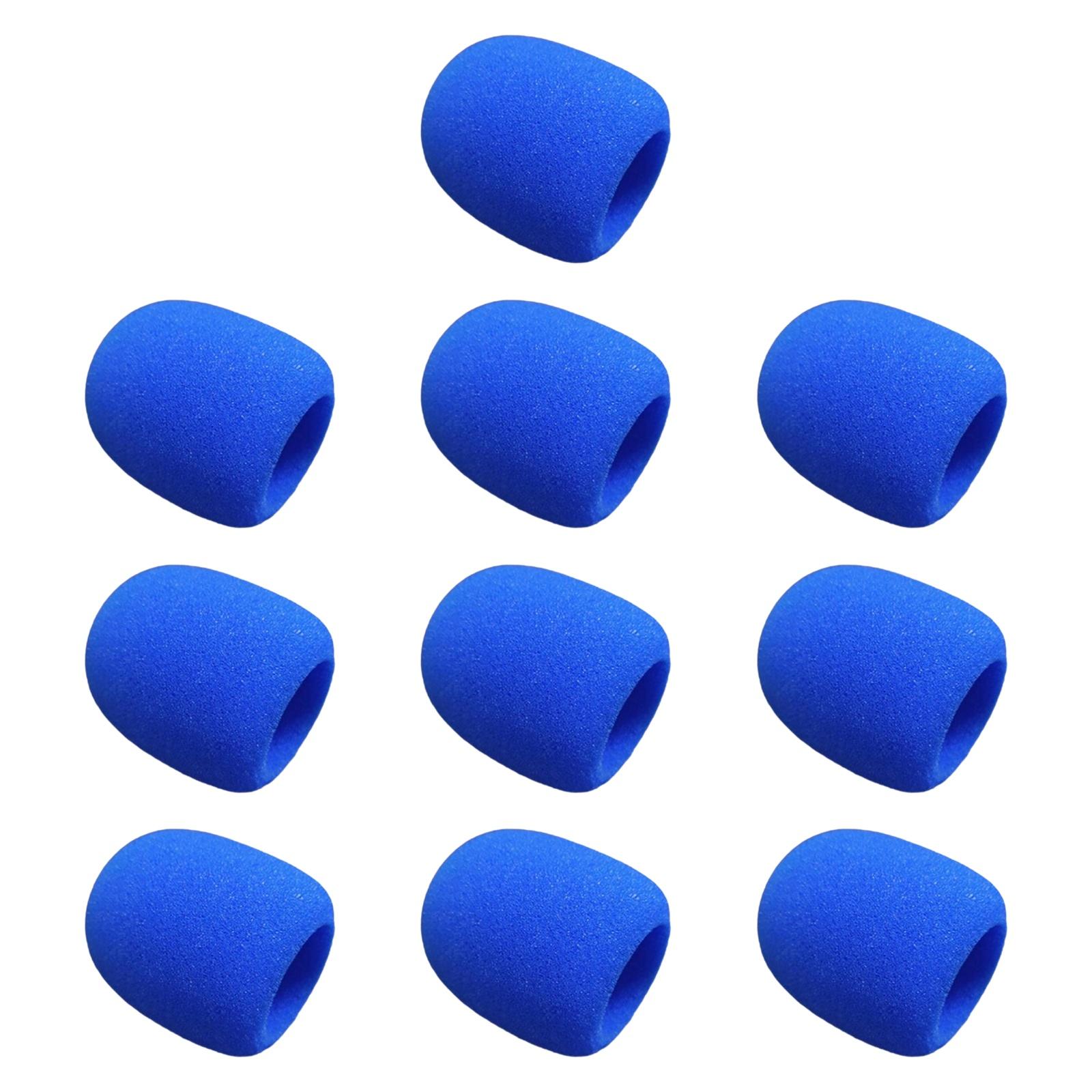 Bothyi - 10 Fundas Resistentes Para Micrófono De Mano, Ideales Para Discursos, Salas De Conferencias Y Fiestas, Color Azul.