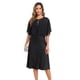 thumbnail image 5 of Capa corta TONGFANTFL de chiffon negro para mujer – chal y envoltura, 5 of 6