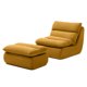 thumbnail image 4 of Silla de bolsa de frijol de 32" con otomano, sillas de salón grandes para adultos, sofá perezoso tapizado tapiceado para la sala de estar, 4 of 5