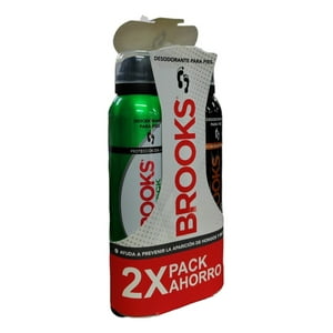 Davis - Pack X2 Talco De Pies Brooks Silver Teck Y Carbon Active100G