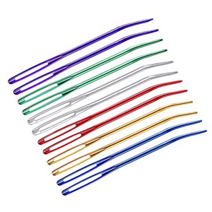 Bothyi - Juego De 12 Agujas De Hilo, Herramientas De Costura Para Tejer Ganchillo, Kit Doblado, Tapiz Diy