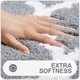 thumbnail image 2 of 1pc Soft and Non-Slip Chenille Shower Mat - Water Absorbent Microfiber Bath Rug for Bathroom Floor and Tub - Durable and Fluffy Shag Rug - Grey, 2 of 4