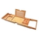 thumbnail image 3 of Bandeja Caddy Para Bañera De Bambú Premium Ajustable 29.53''~42.91'' Regalo Único Madera, 3 of 5
