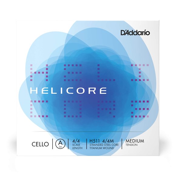 Cuerda para violonchelo D'Addario Helicore, escala 4/4, tensión media