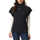 thumbnail image 1 of INSPIRE CHIC Suéter de Mujer Color Sólido Cuello Alto Chaleco Sin Mangas Jersey de Punto Trenzado XL Negro, 1 of 6