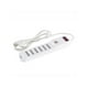 thumbnail image 1 of Zapatilla Alargador 1.5mt 6 Entradas 2 USB Blanco, 1 of 5