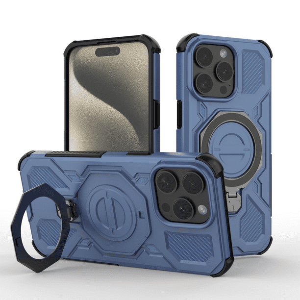 Funda FOXDOCK para iPhone 15 Pro Max , magnética, ligera, soporte 360°, antigolpes