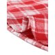 thumbnail image 5 of INSPIRE CHIC Camisas de Cuadros para Mujer Cuello en Punta Abotonado Blusas de Regreso a Clases Rojo Blanco M, 5 of 7