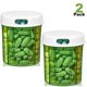 thumbnail image 1 of Pastillero Redondo MEDca, Pack de 2, Dispensador con 4 Compartimentos para Medicamentos, Vitaminas y Suplementos, 1 of 9