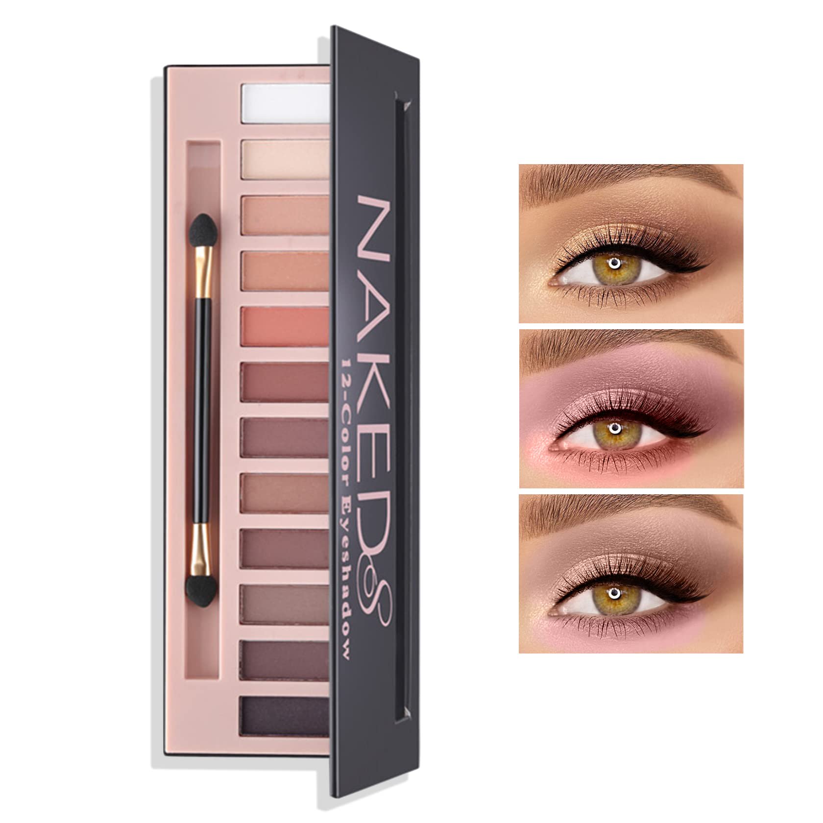 Paleta De Sombras De Ojos Bkpplzp Mate 12 Colores Naked Makeup