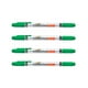 thumbnail image 1 of Marcador Permanente Doble Punta Fina Y Media 4 Unid verde, 1 of 3