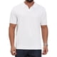 thumbnail image 1 of INSPIRE CHIC Regreso a Clases Polo de Punto Texturizado para Hombre Cuello en V Manga Corta Polo de Golf S Blanco, 1 of 6